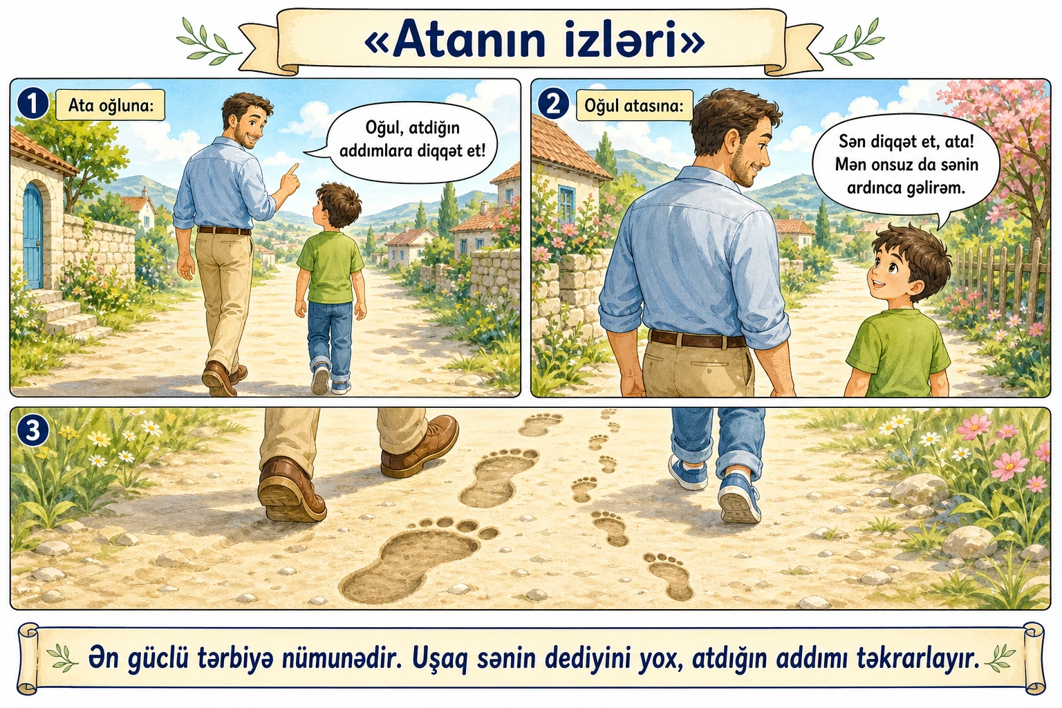 Atanın izləri illüstrasiyası