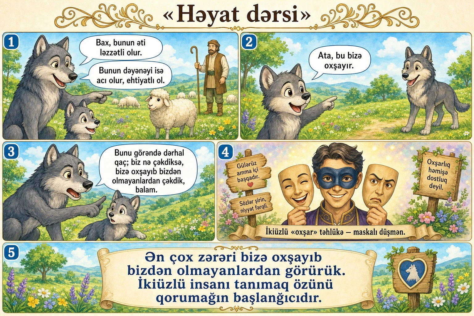 Həyat dərsi illüstrasiyası
