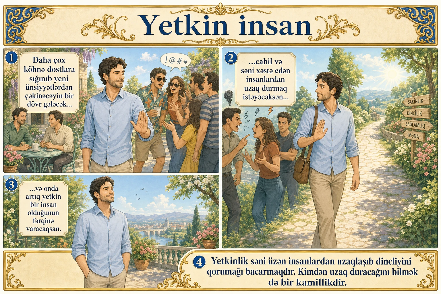 Yetkin insan illüstrasiyası