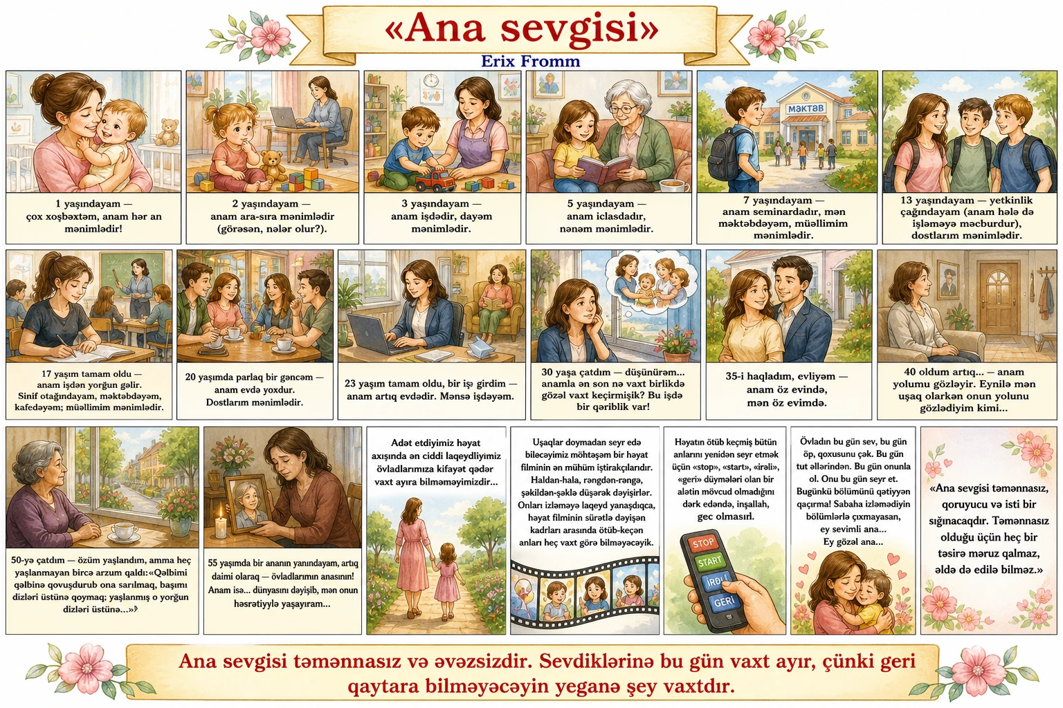Ana sevgisi illüstrasiyası