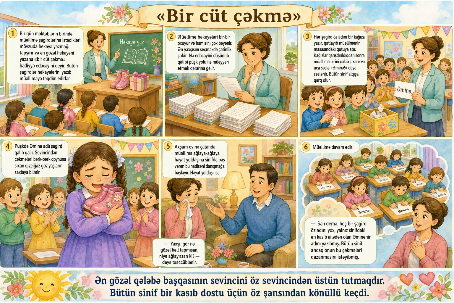 Bir cüt çəkmə illüstrasiyası