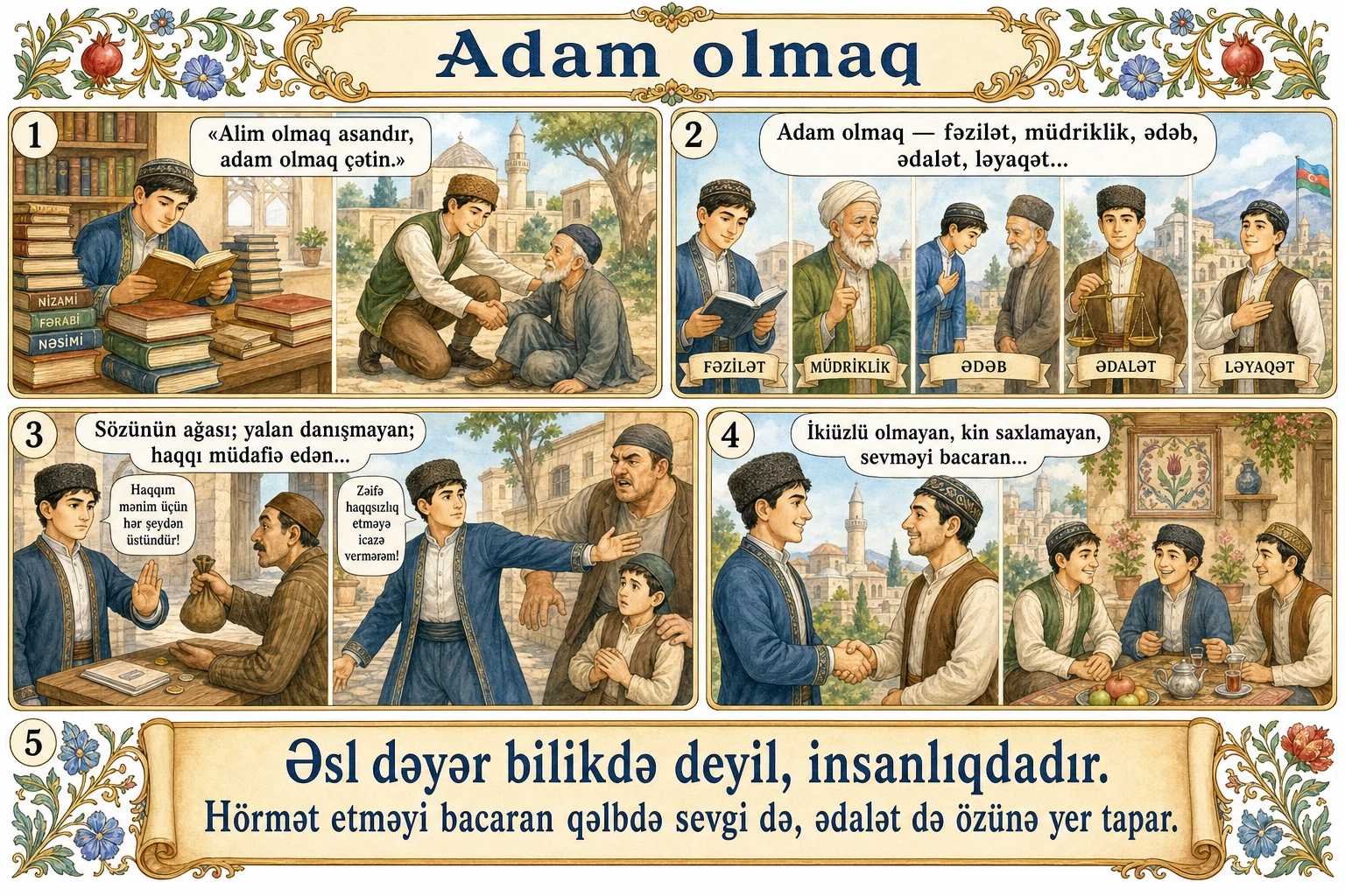 Adam olmaq illüstrasiyası