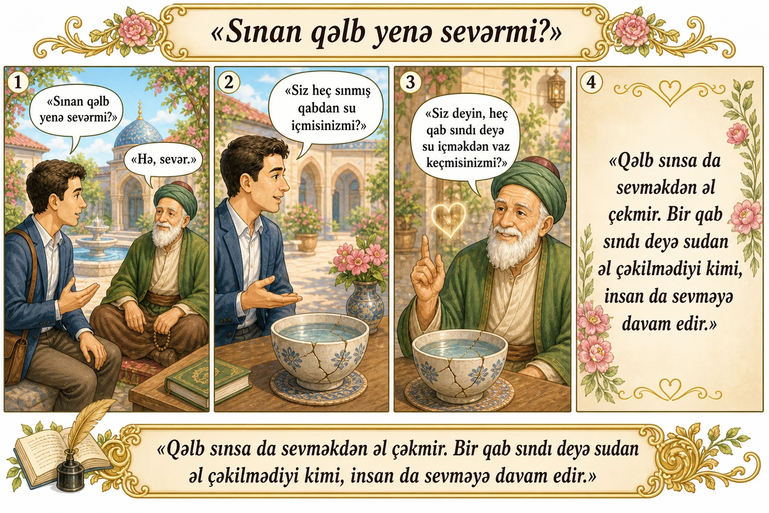 Sınan qəlb yenə sevərmi illüstrasiyası