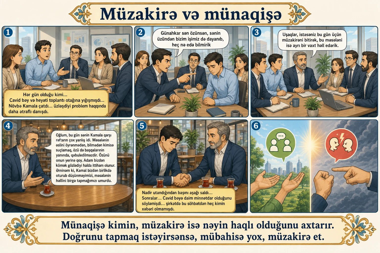 Müzakirə və münaqişə illüstrasiyası