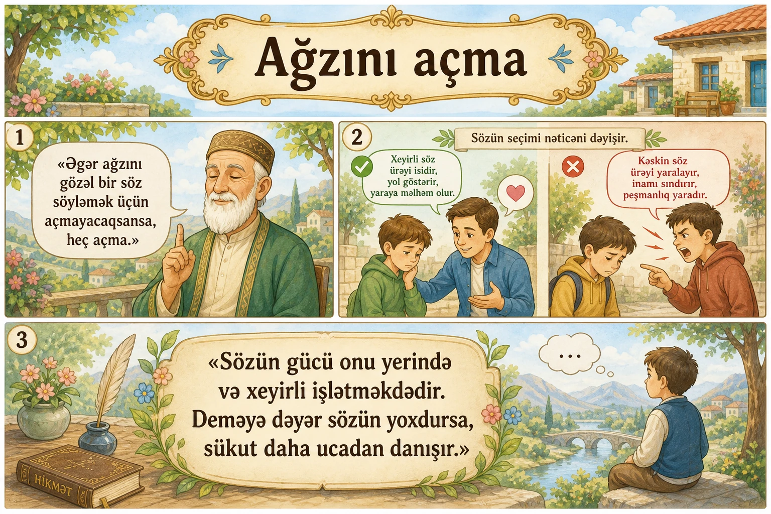 Ağzını açma illüstrasiyası