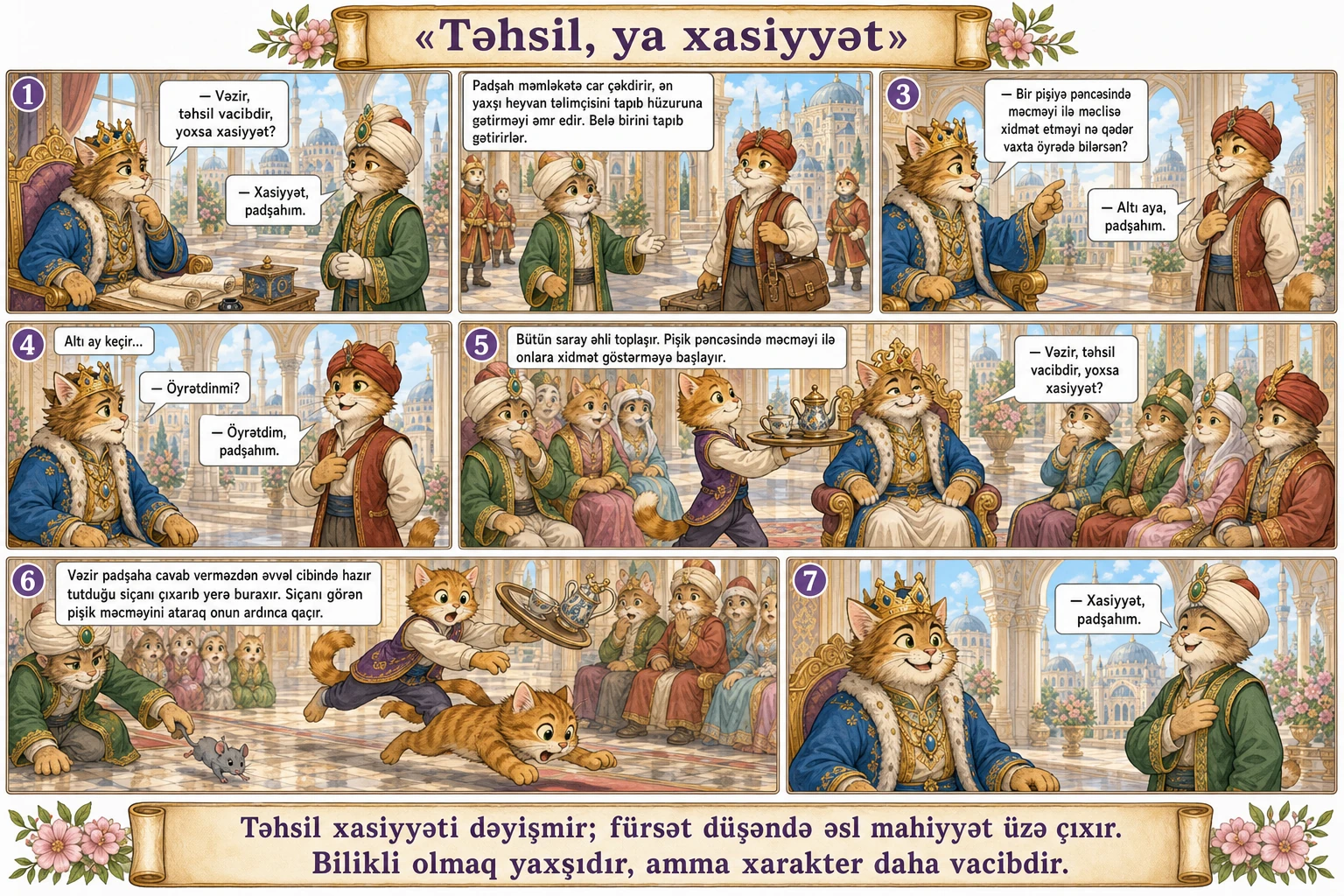 Təhsil və ya xasiyyət illüstrasiyası