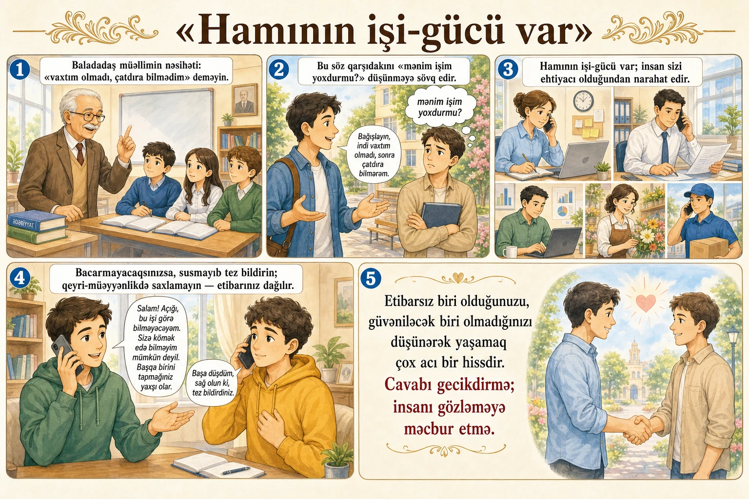 Hamının işi-gücü var illüstrasiyası