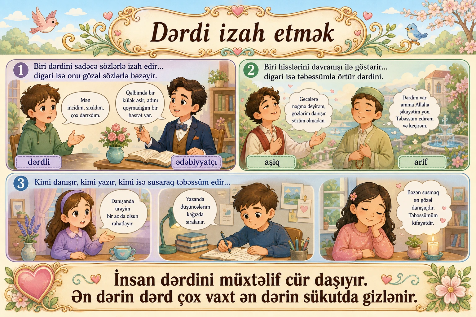 Dərdi izah etmək illüstrasiyası