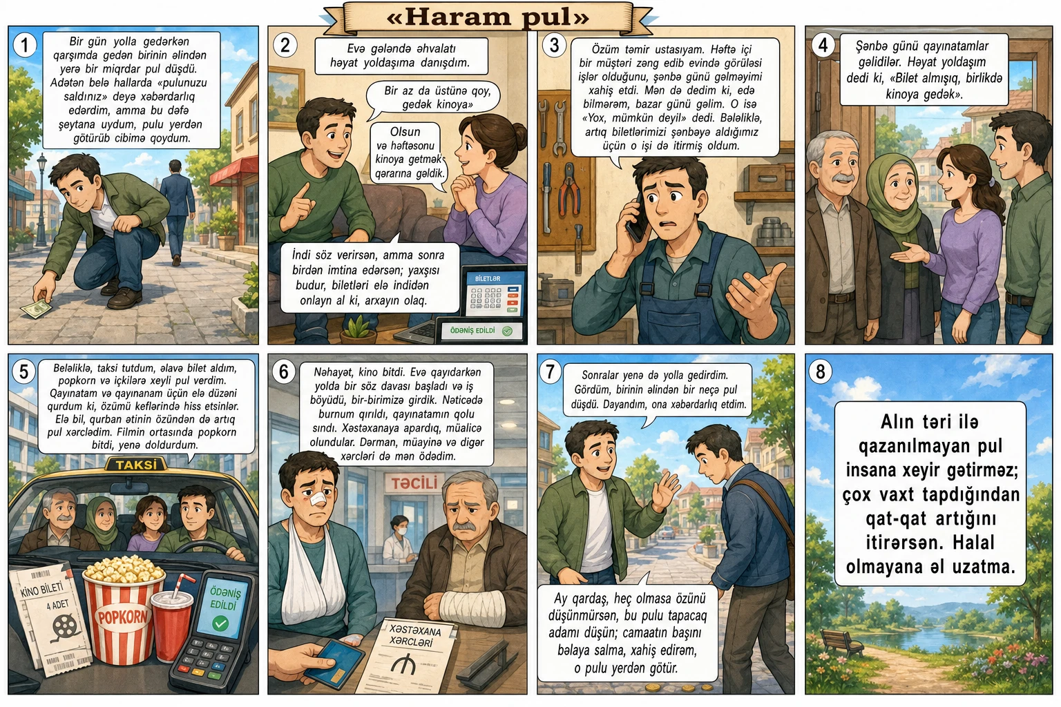 Haram pul illüstrasiyası