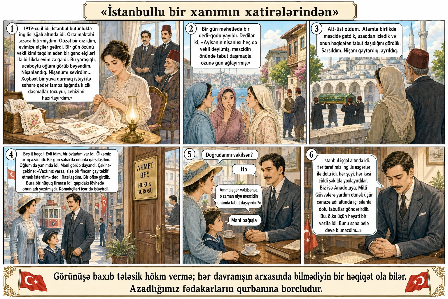 İstanbullu bir xanımın xatirələrindən illüstrasiyası