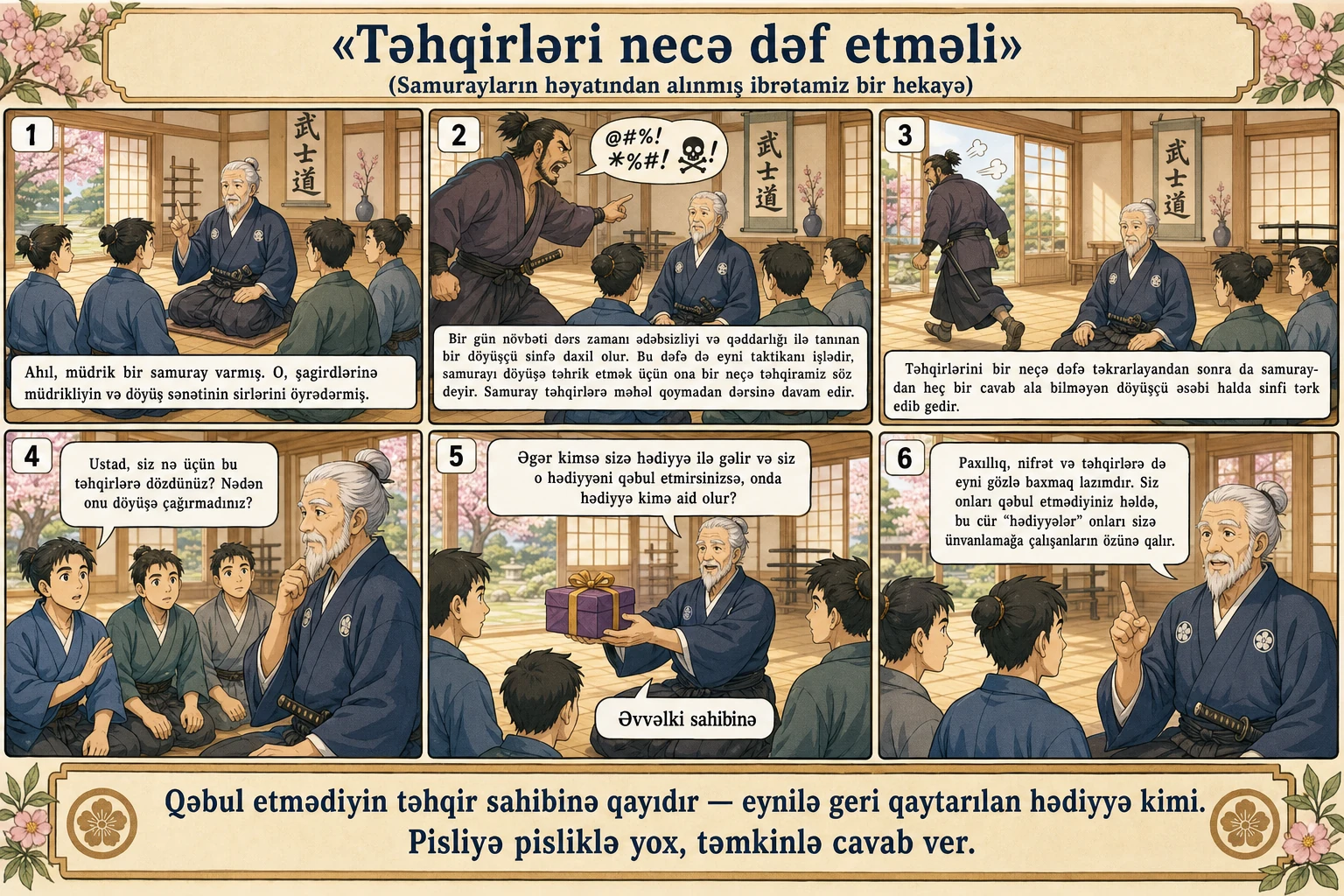 Təhqirləri necə dəf etməli illüstrasiyası