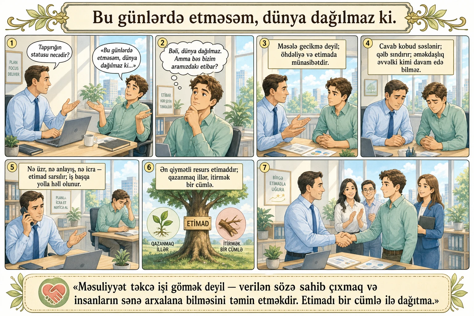 Bu günlərdə etməsəm, dünya dağılmaz ki illüstrasiyası