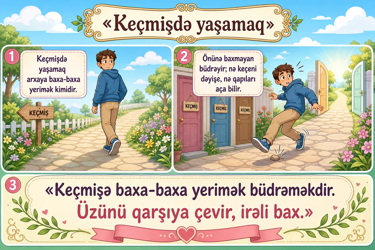 Keçmişdə yaşamaq illüstrasiyası