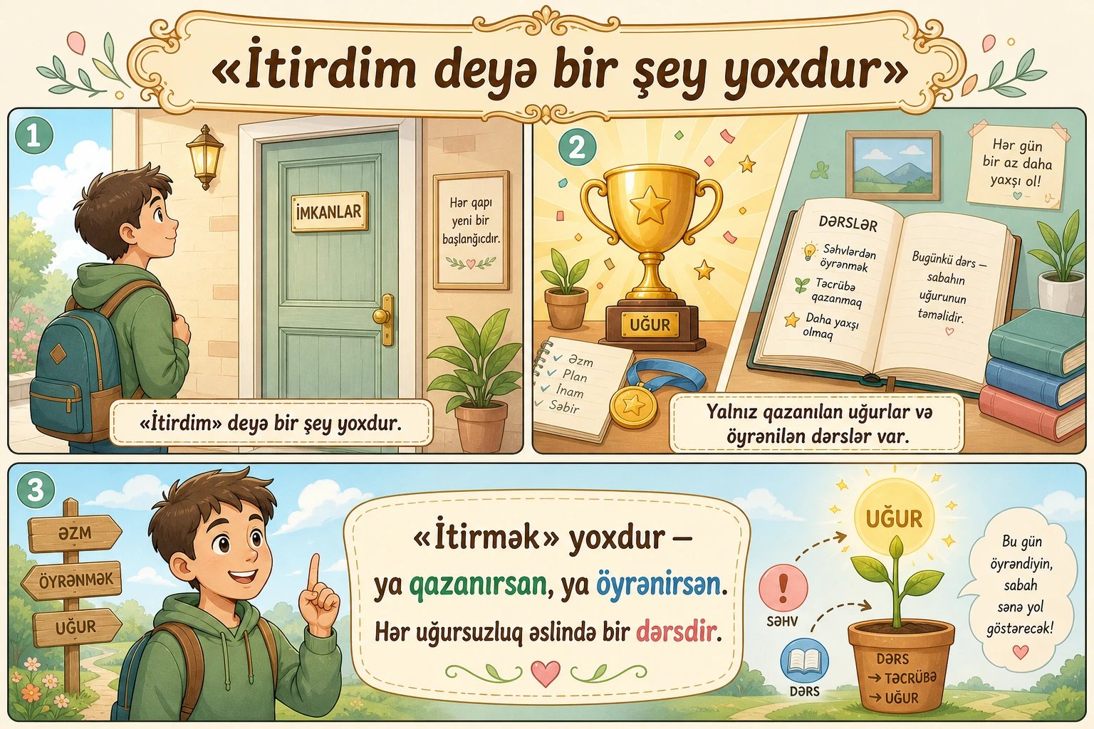 İtirdim deyə bir şey yoxdur illüstrasiyası