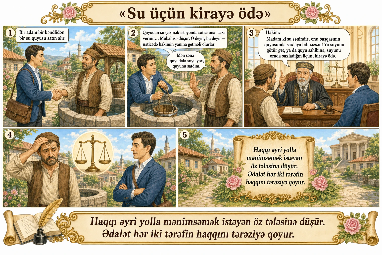 Su üçün kirayə ödə illüstrasiyası