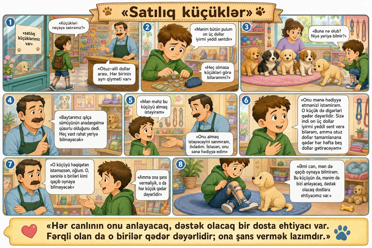 Satılıq küçüklər illüstrasiyası