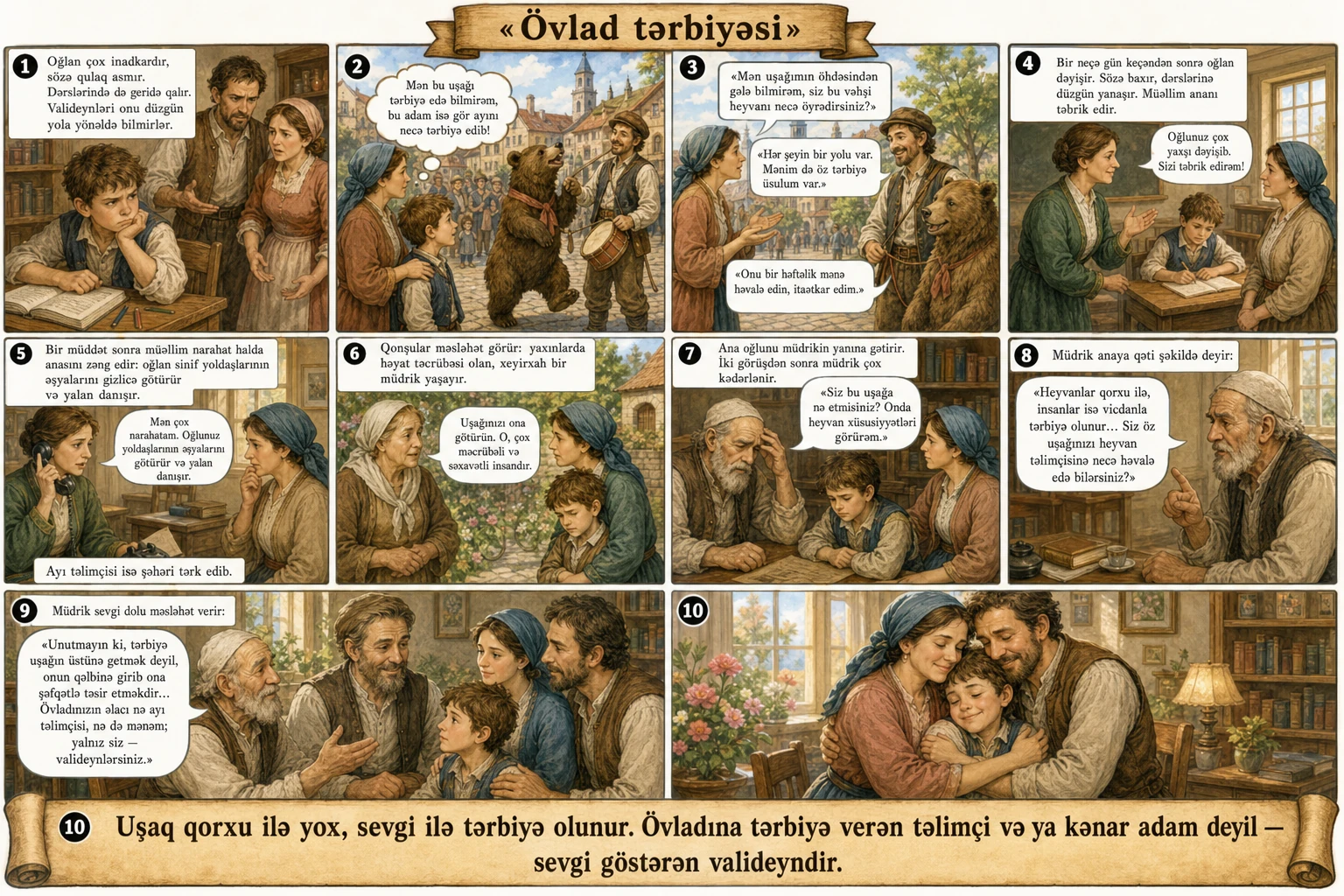 Övlad tərbiyəsi illüstrasiyası
