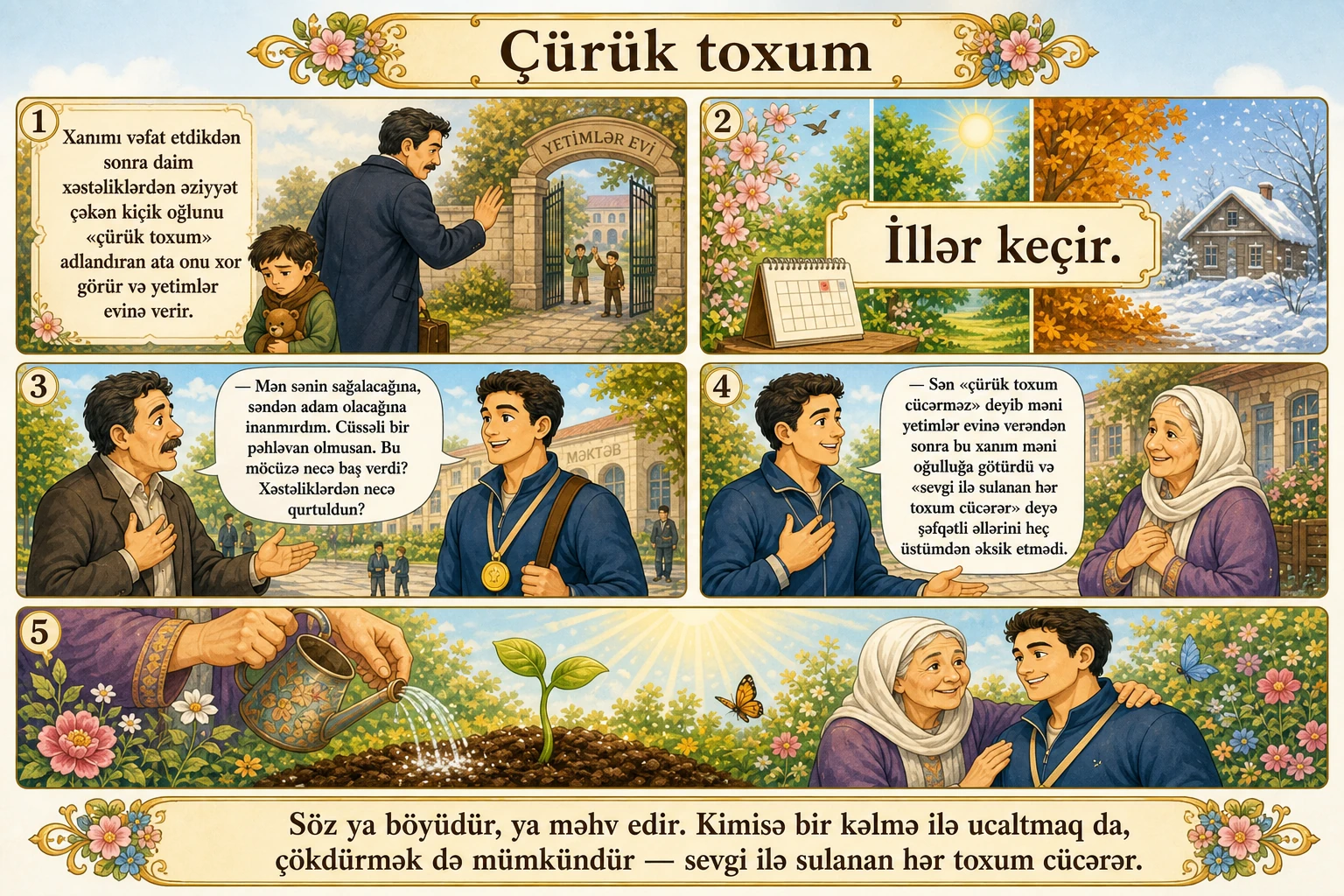 Çürük toxum illüstrasiyası