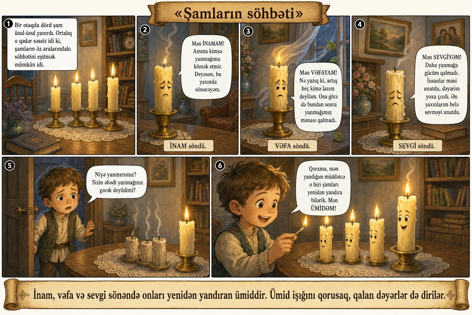 Şamların söhbəti illüstrasiyası