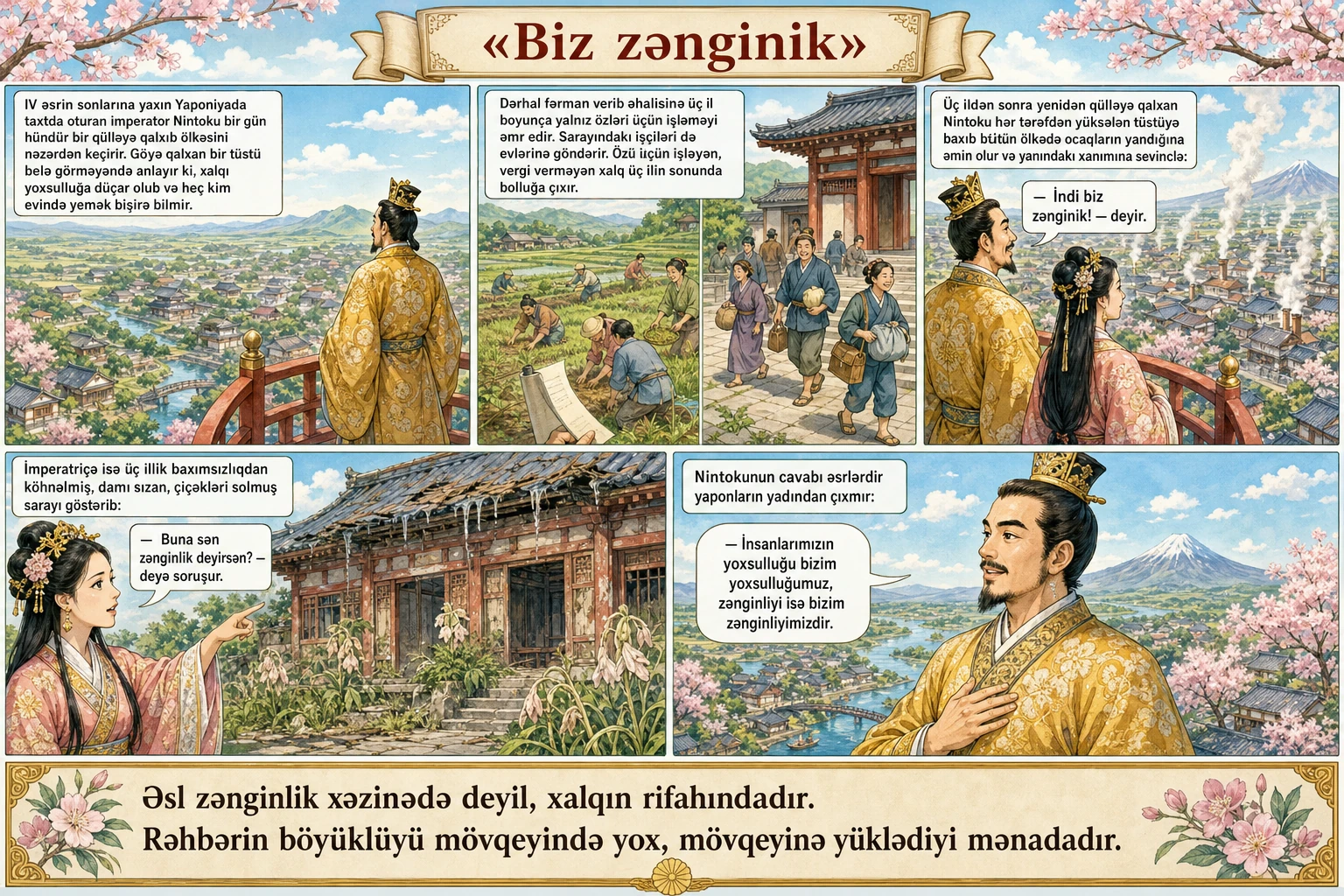 Biz zənginik illüstrasiyası