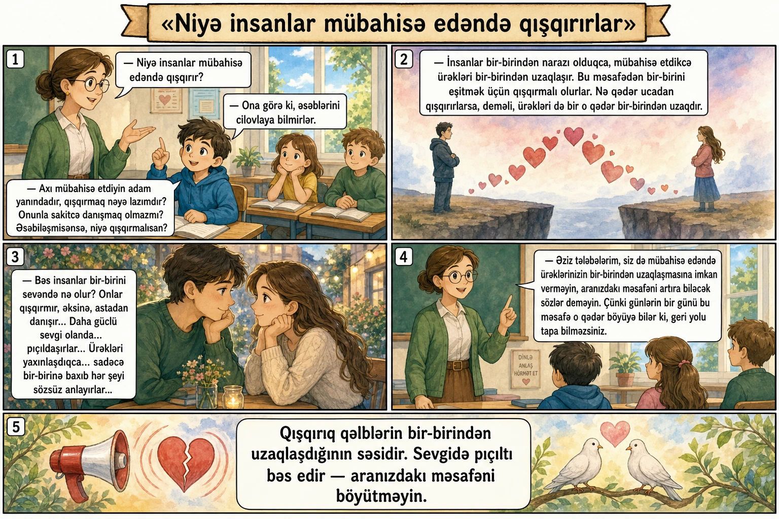 Niyə insanlar mübahisə edəndə qışqırırlar illüstrasiyası