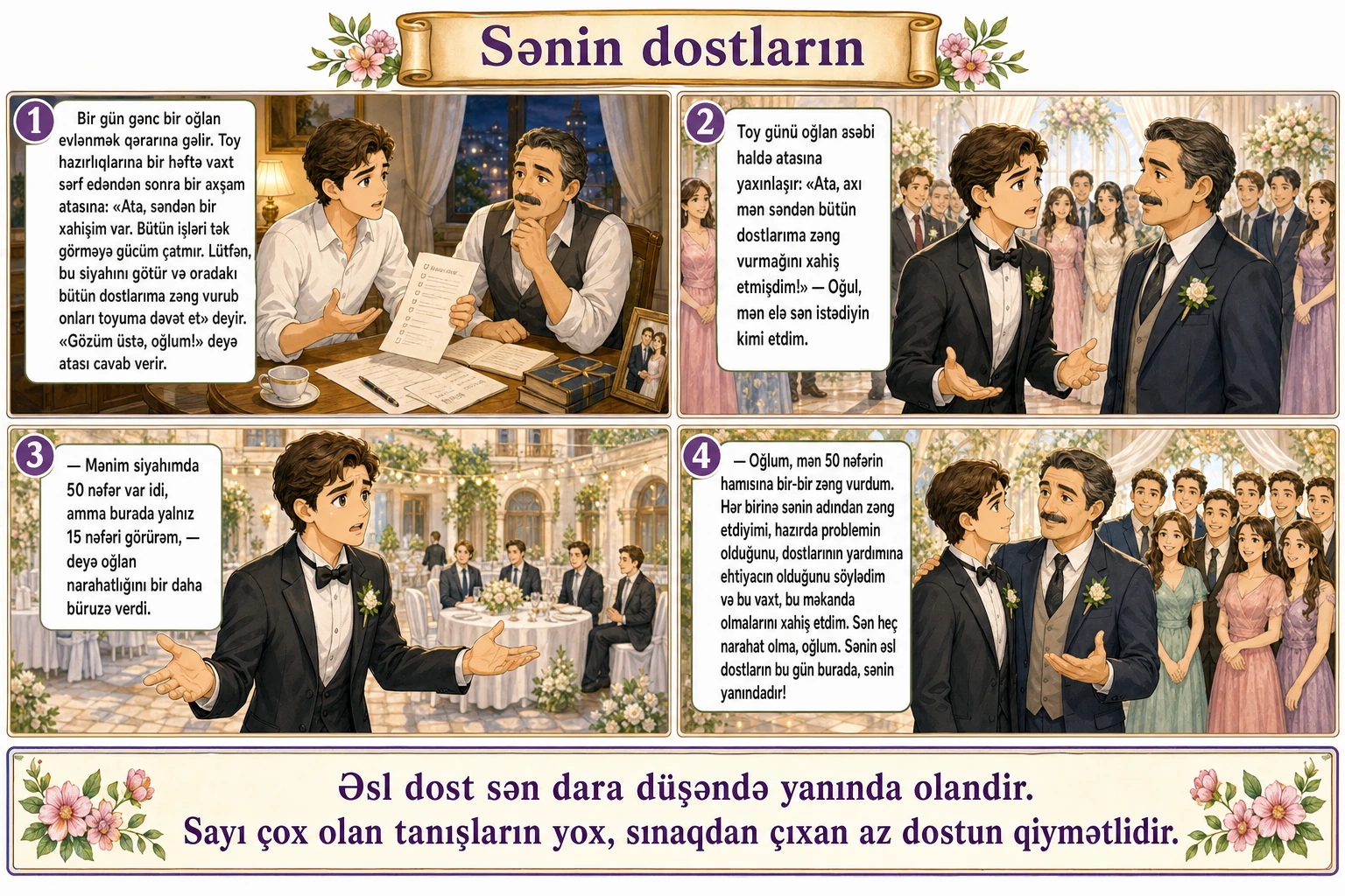 Sənin dostların illüstrasiyası