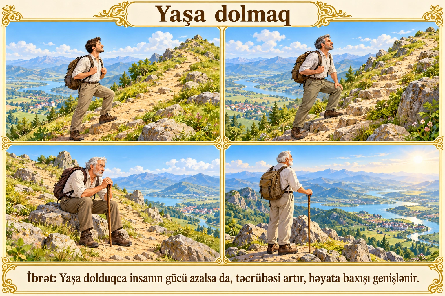 Yaşa dolmaq illüstrasiyası