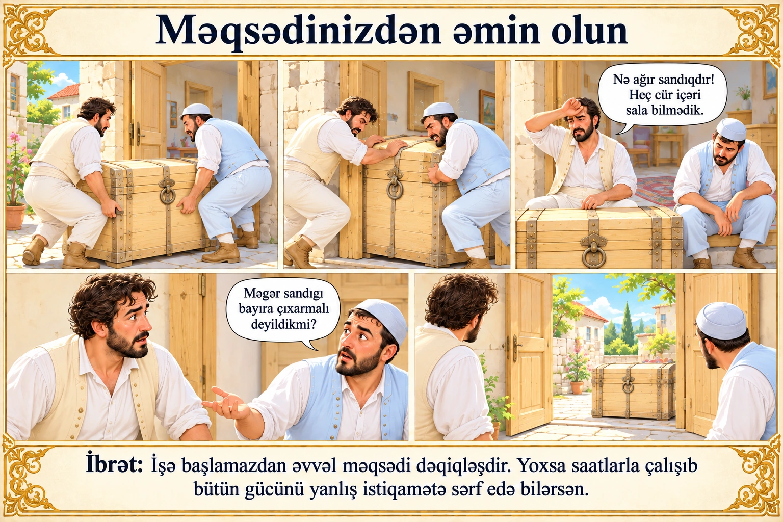 Məqsədinizdən əmin olun illüstrasiyası