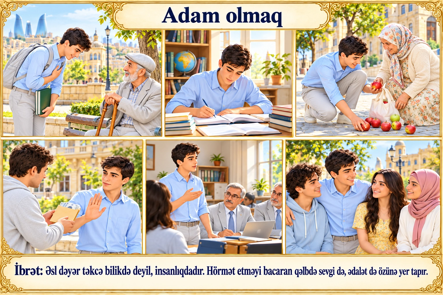 Adam olmaq illüstrasiyası