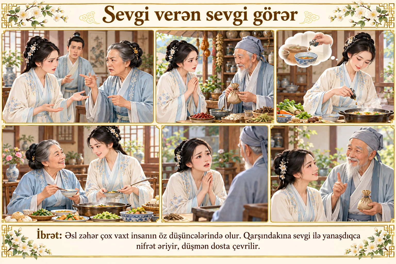 Sevgi verən sevgi görər illüstrasiyası