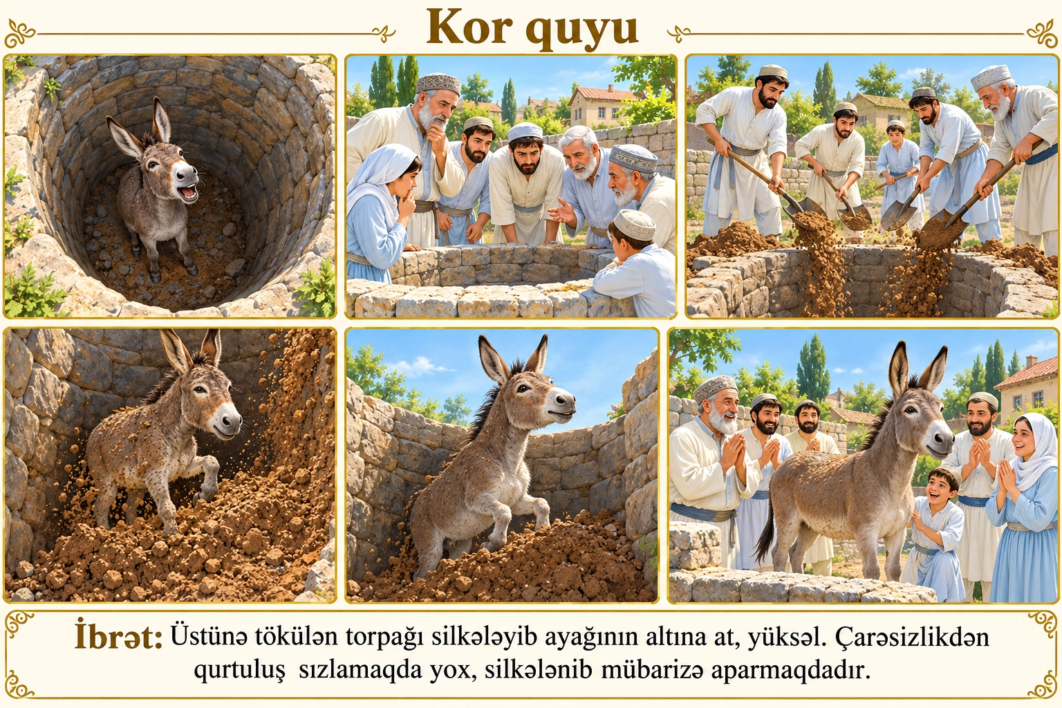Kor quyu illüstrasiyası