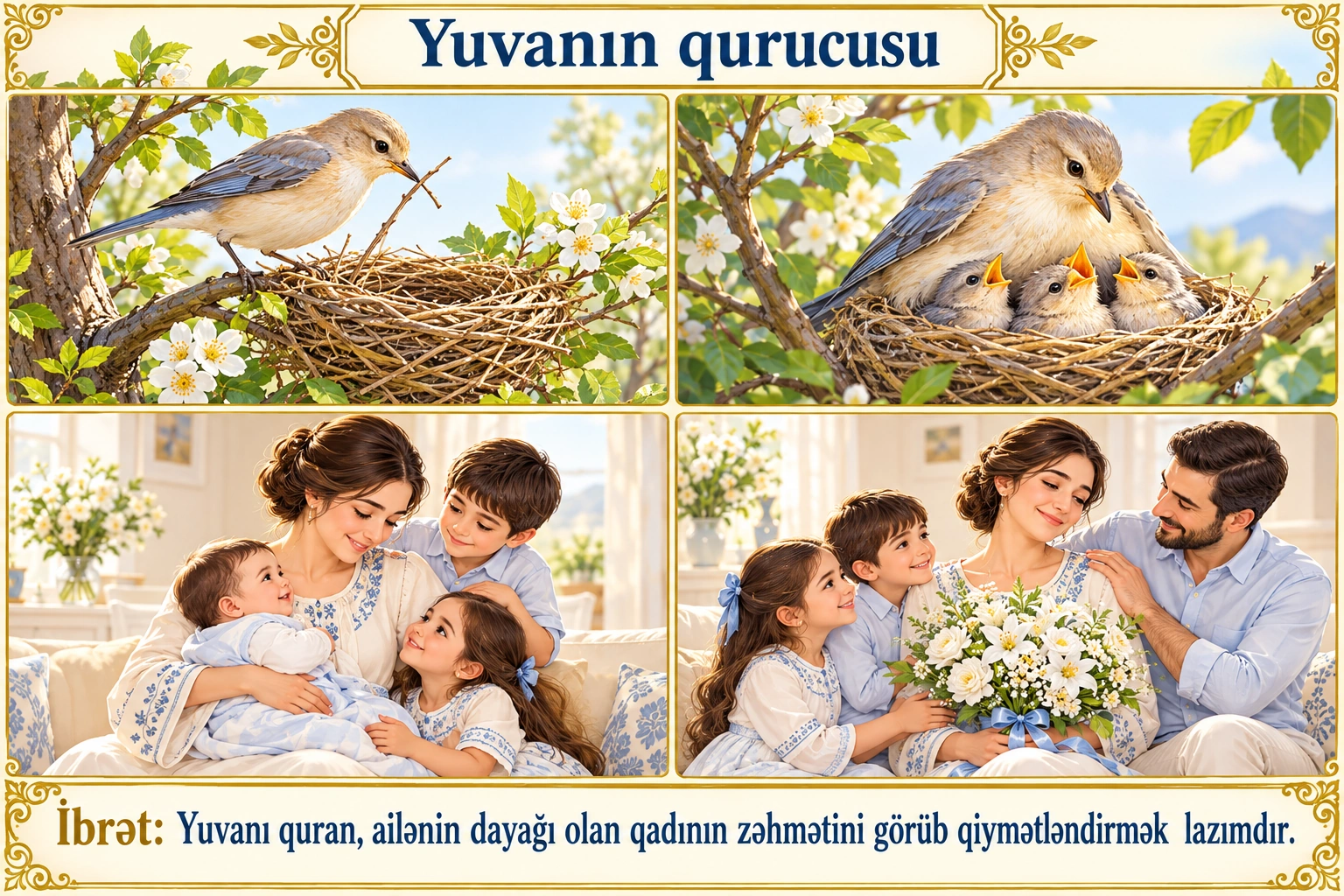 Yuvanın qurucusu illüstrasiyası