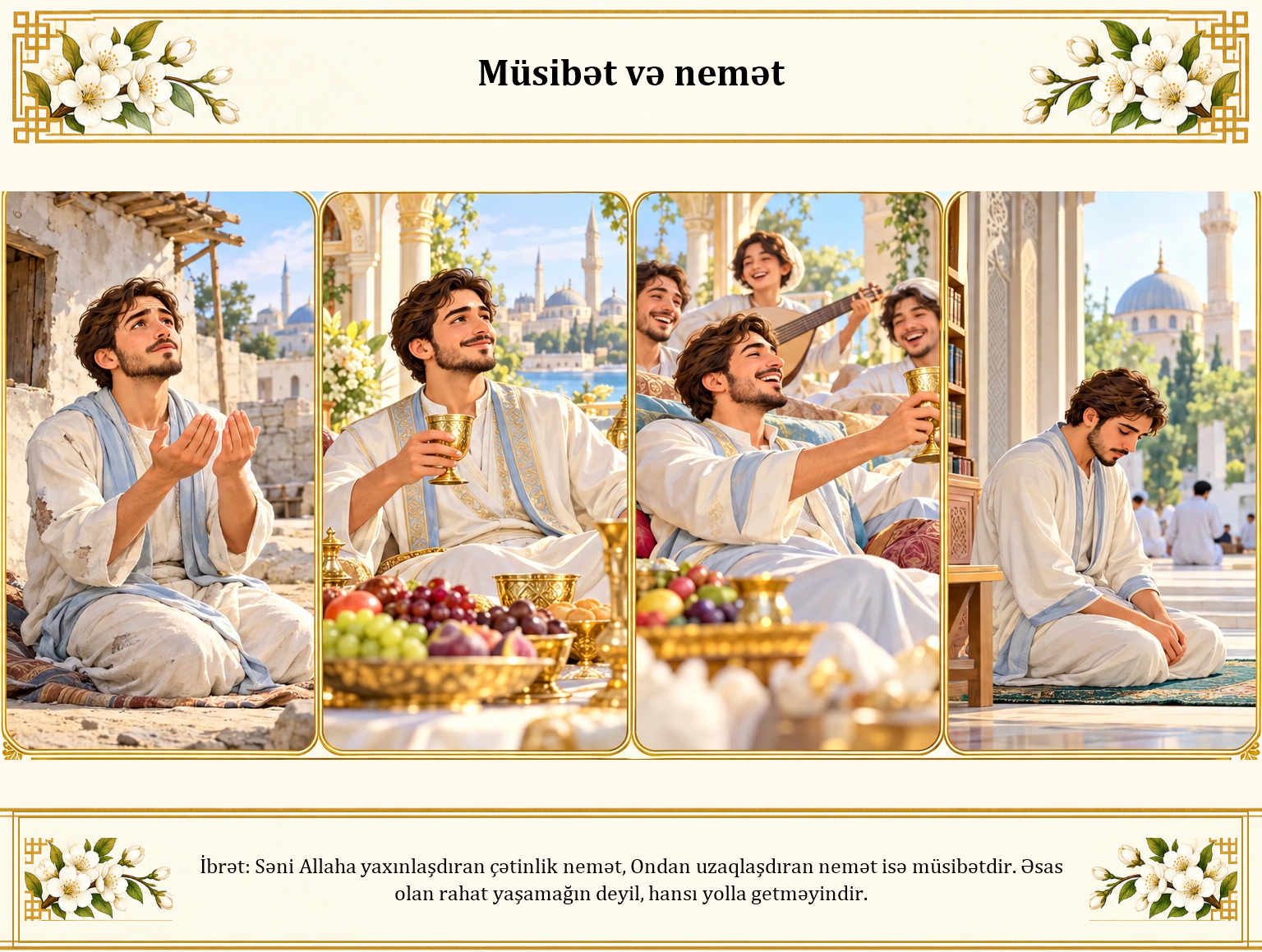 Müsibət və nemət illüstrasiyası