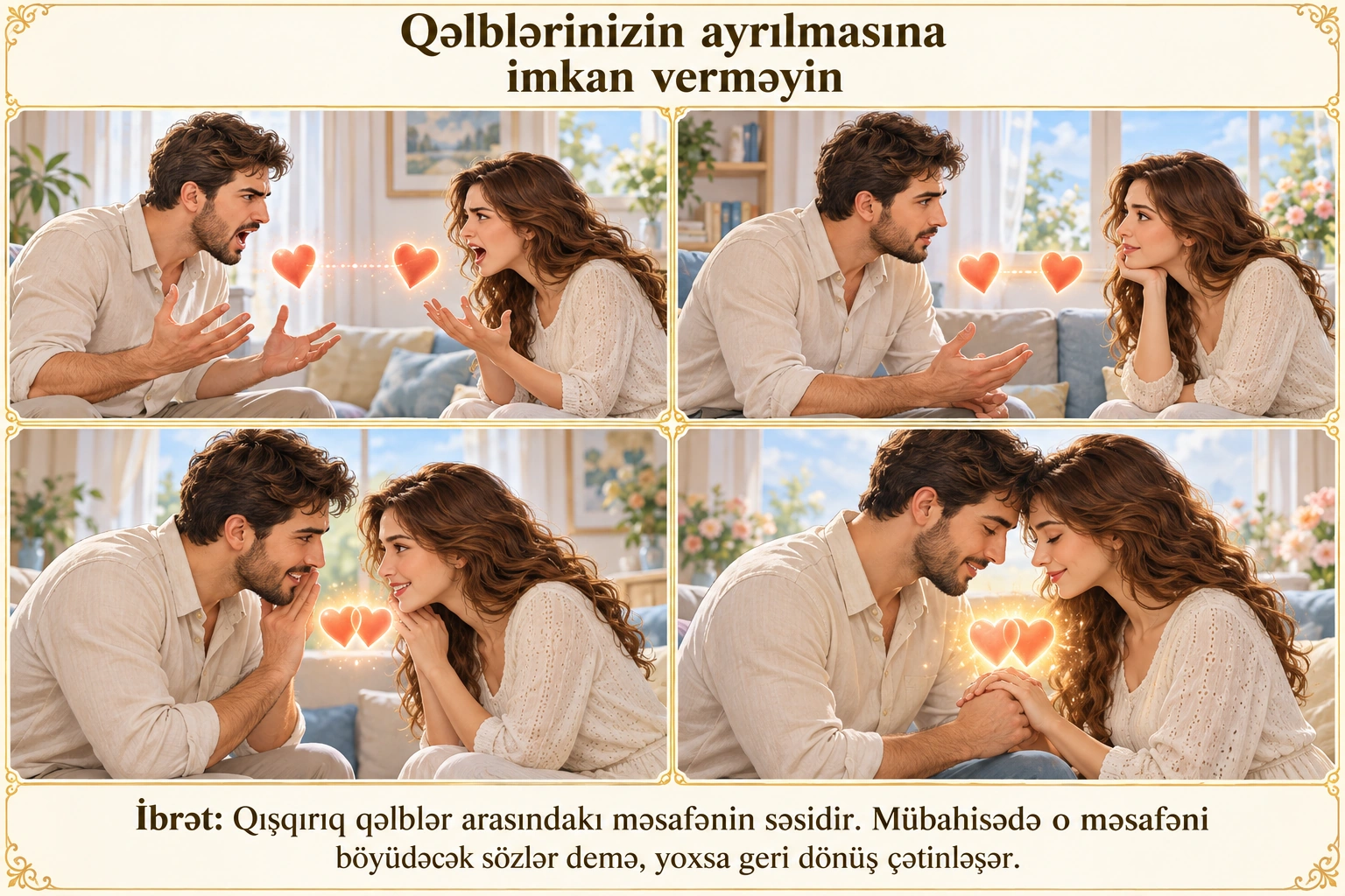 Qəlblərinizin ayrılmasına imkan verməyin illüstrasiyası