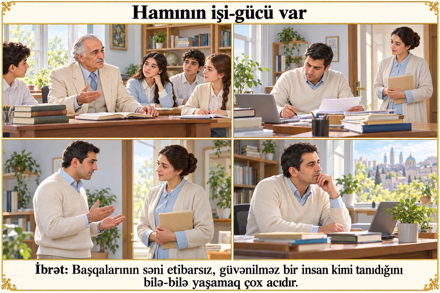 Hamının işi-gücü var illüstrasiyası