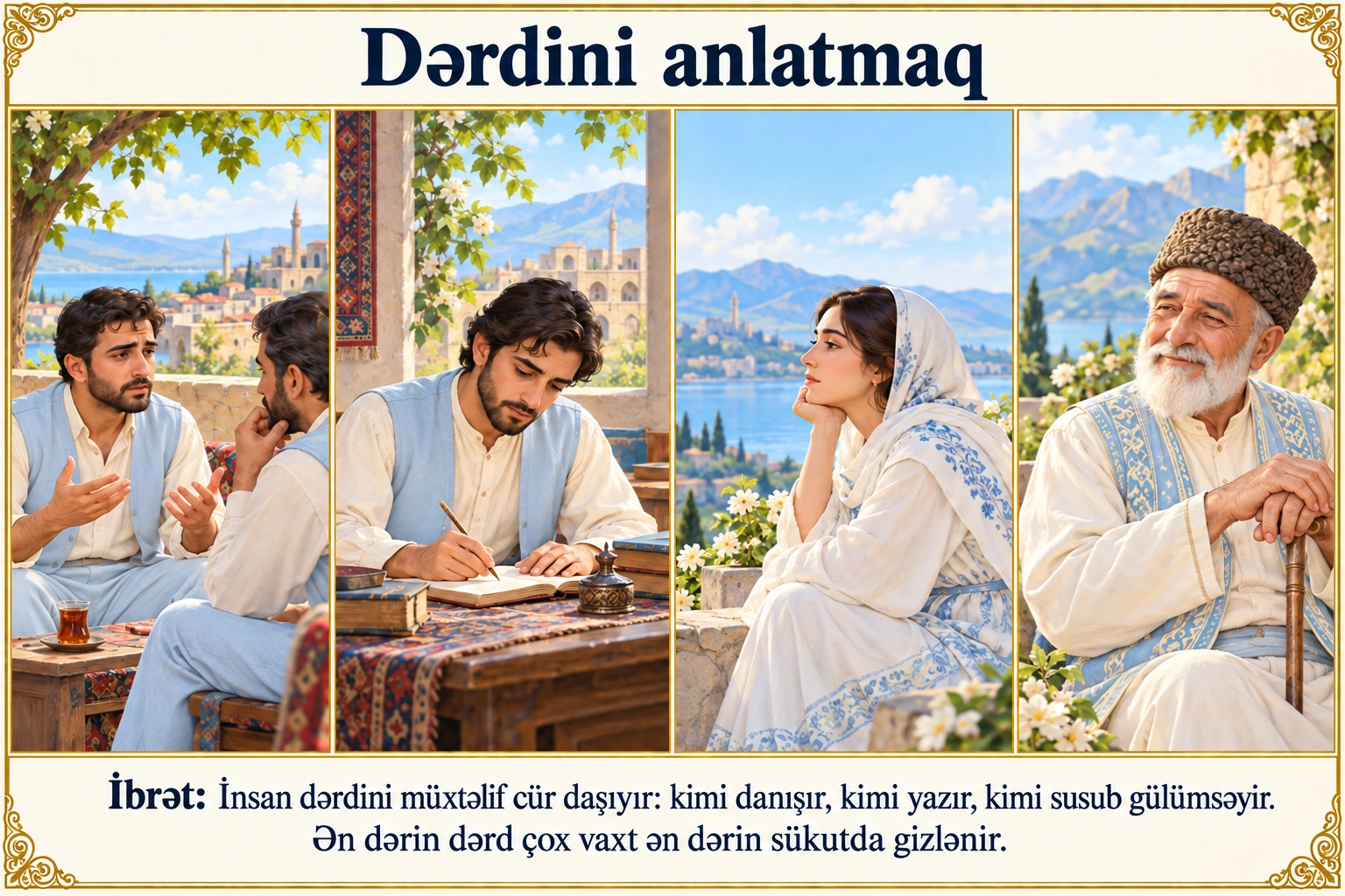 Dərdini anlatmaq illüstrasiyası