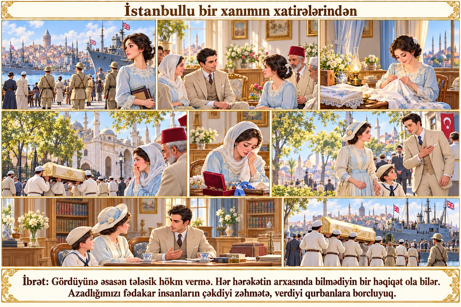 İstanbullu bir xanımın xatirələrindən illüstrasiyası