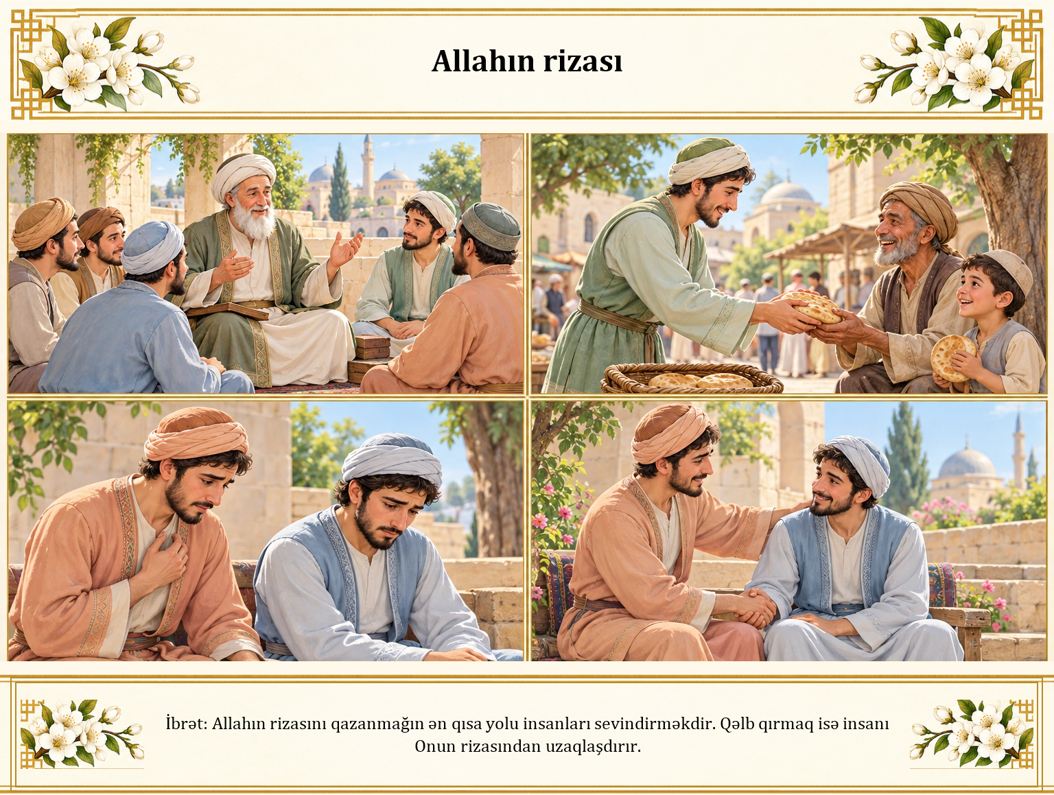 Allahın rizası illüstrasiyası
