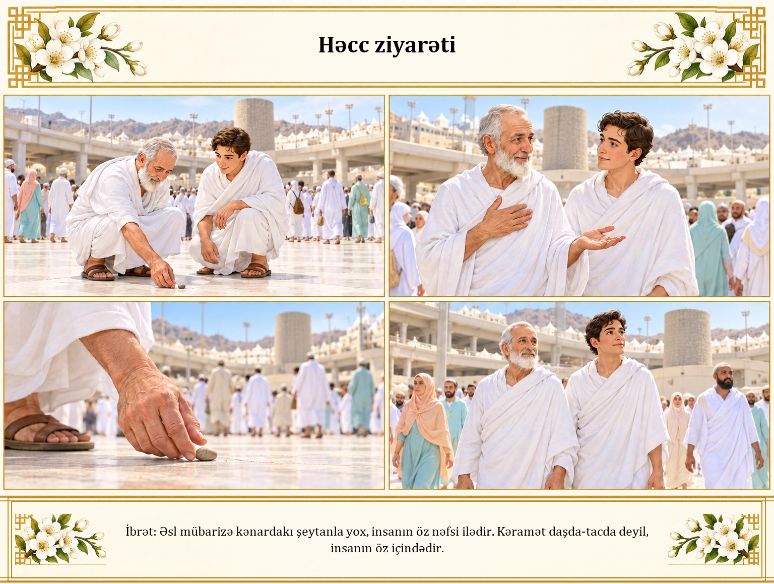 Həcc ziyarəti illüstrasiyası