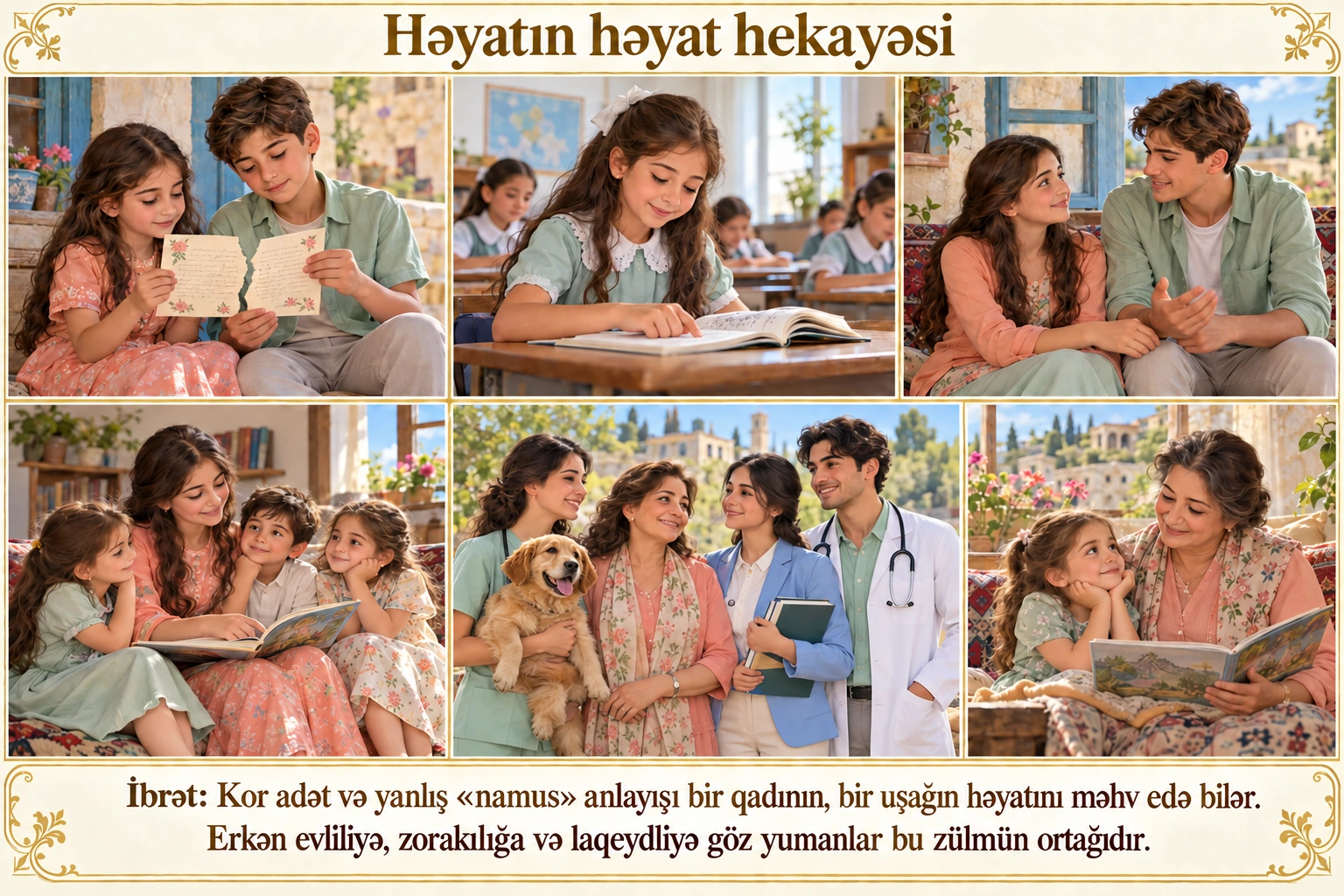 Həyatın həyat hekayəsi illüstrasiyası
