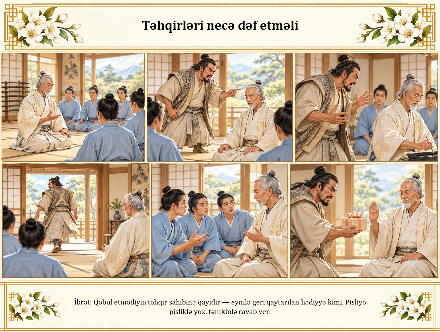 Təhqirləri necə dəf etməli illüstrasiyası