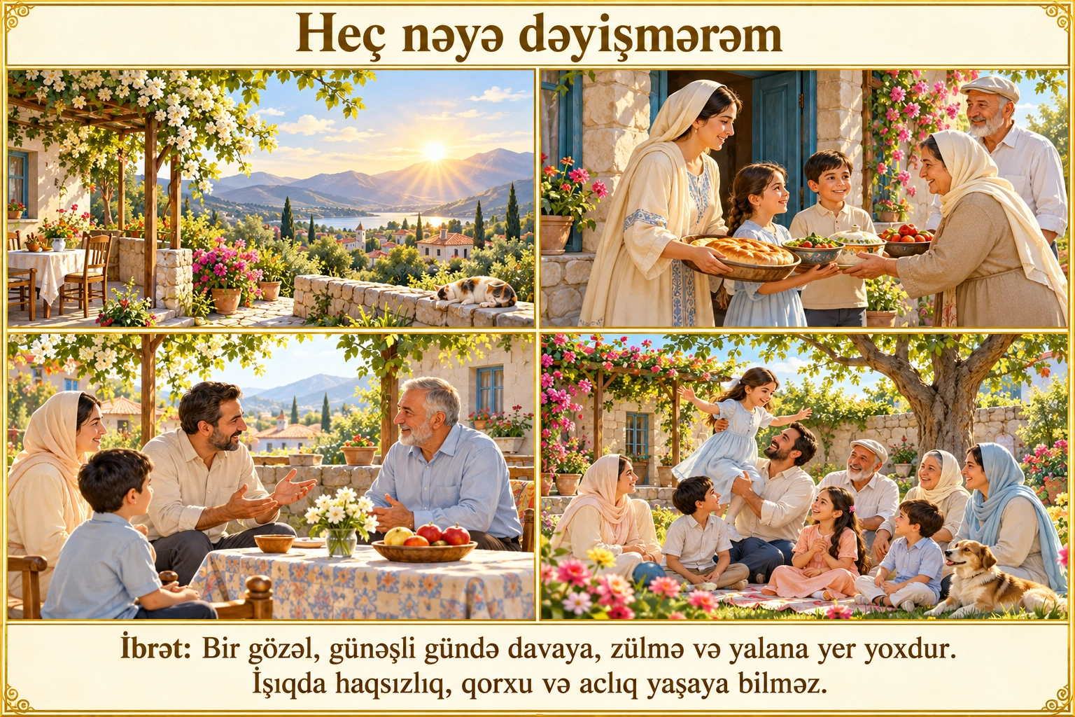 Heç nəyə dəyişmərəm illüstrasiyası