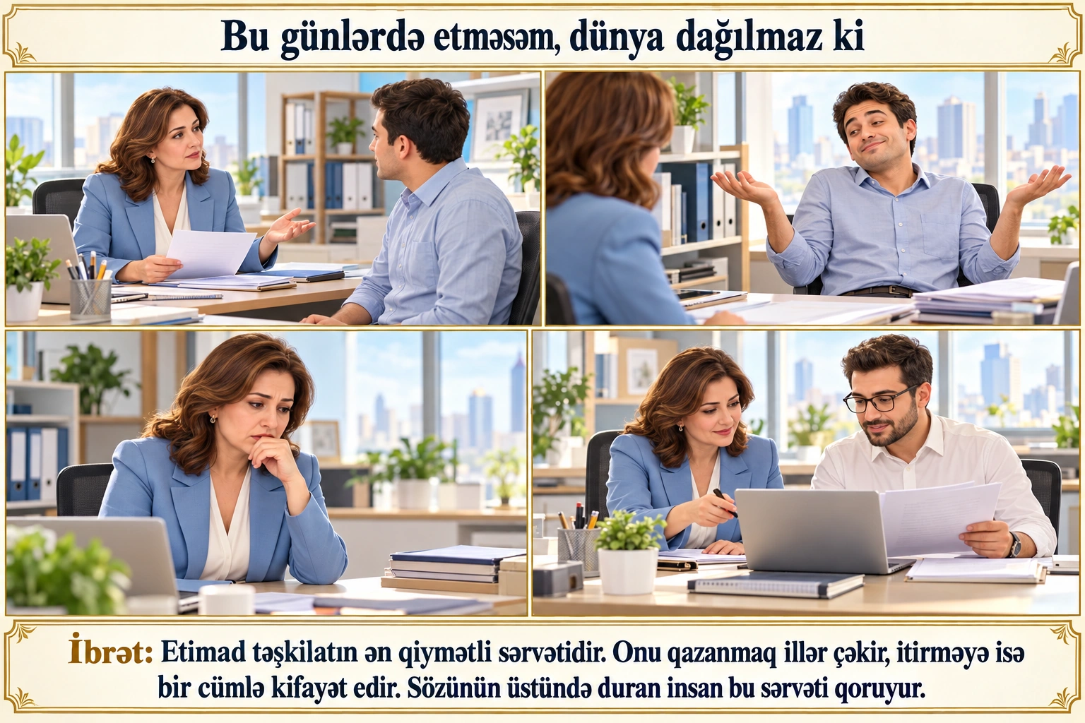Bu günlərdə etməsəm, dünya dağılmaz ki illüstrasiyası
