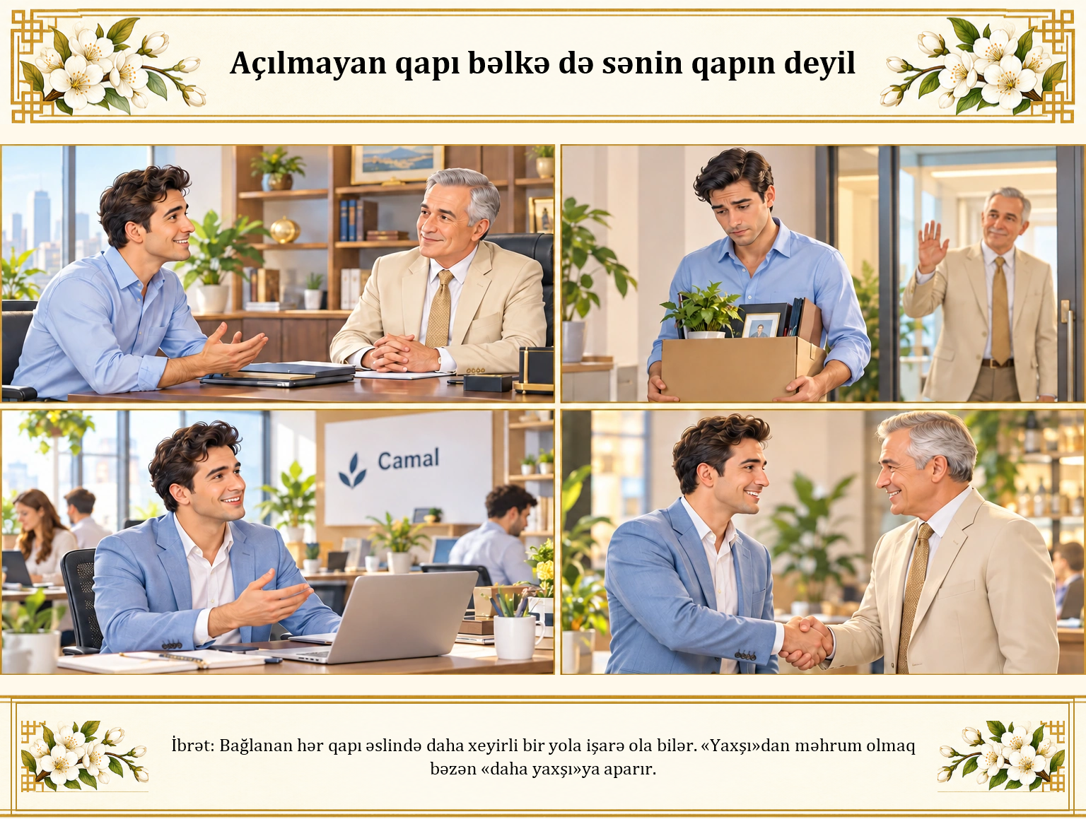 Açılmayan qapı bəlkə də sənin qapın deyil illüstrasiyası