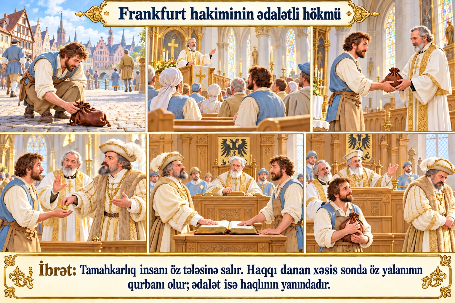 Frankfurt hakiminin ədalətli hökmü illüstrasiyası