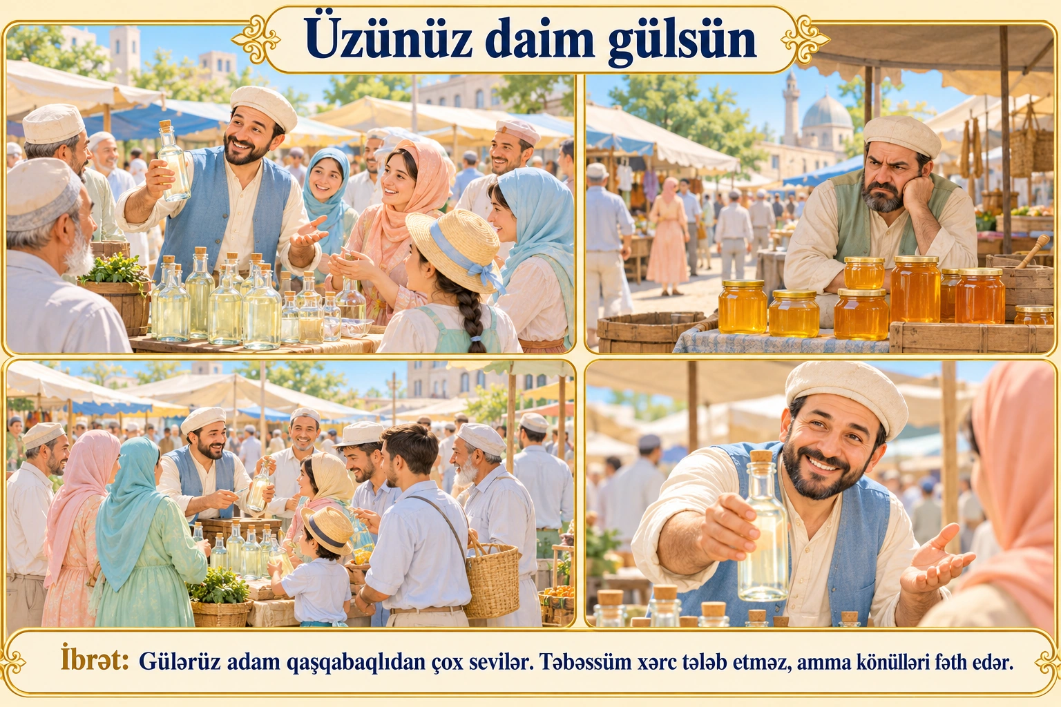 Üzünüz daim gülsün illüstrasiyası