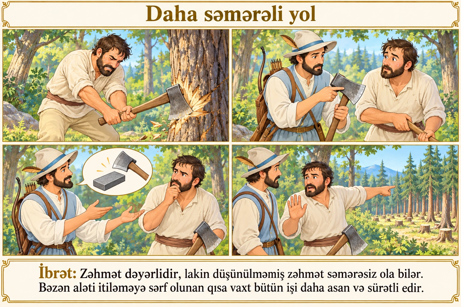 Daha səmərəli yol illüstrasiyası