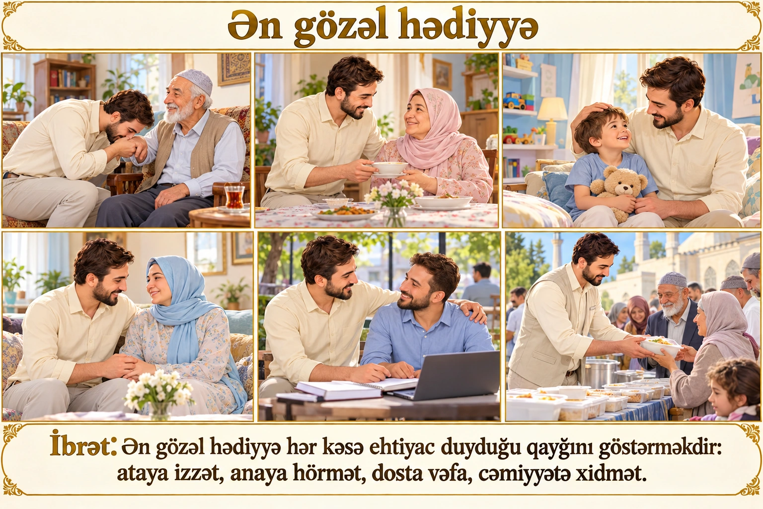 Ən gözəl hədiyyə illüstrasiyası