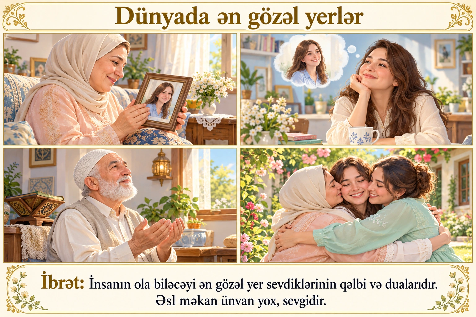 Dünyada ən gözəl yerlər illüstrasiyası