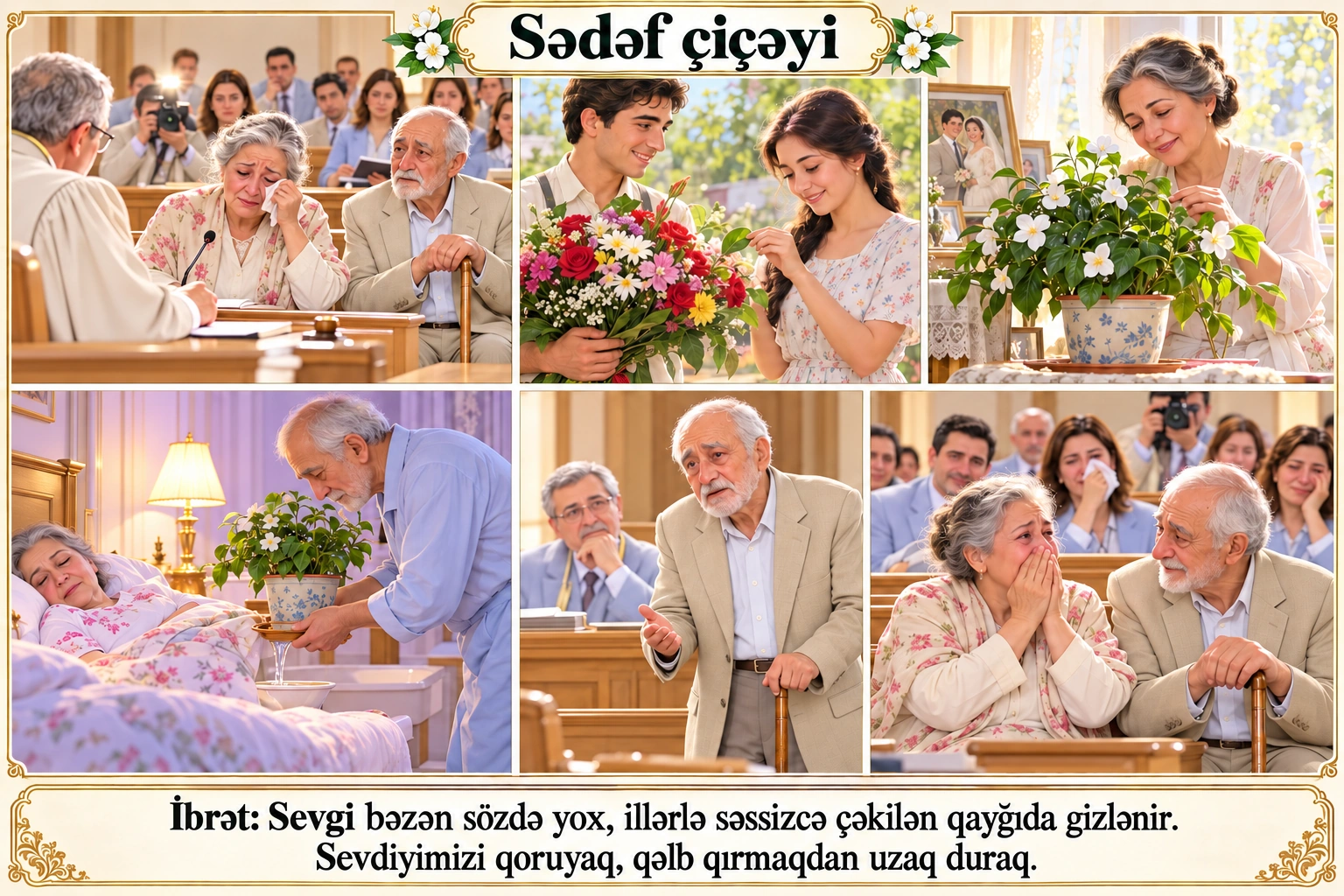 Sədəf çiçəyi illüstrasiyası